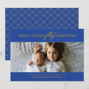 HABEN EIN HOLLY JOLLY CHRISTMAS FLAT FOTO FEIERTAGSKARTE
