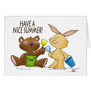 haben eine schöne Sommerkarte