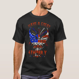 Haben einen großen 4. Juli Adler American Flag Ind T-Shirt