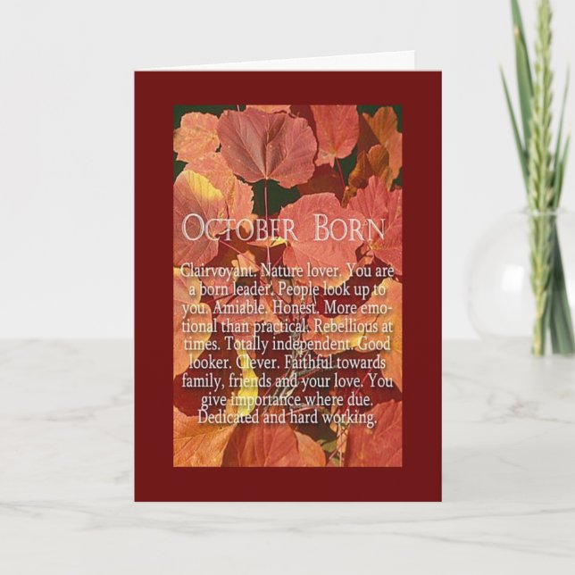 HABEN EINEN SEHR GLÜCKLICHEN HERBSTAG FEIERTAGSKARTE (Vorderseite)