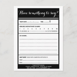 haben etwas zu sagen Kommentarkarte Postkarte