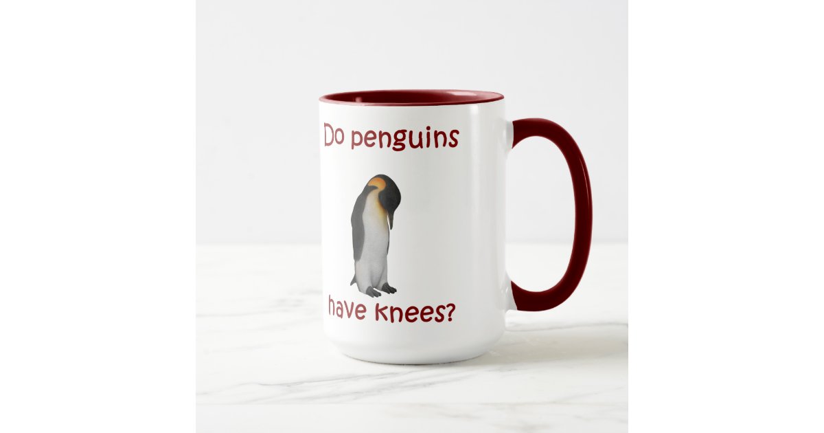 Haben Pinguine Knie? Tasse Zazzle.at