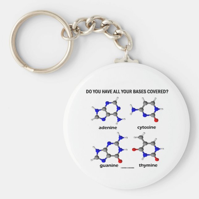 Haben Sie alle Ihre Fälle abgedeckt? (DNA-Basen) Schlüsselanhänger (Vorne)