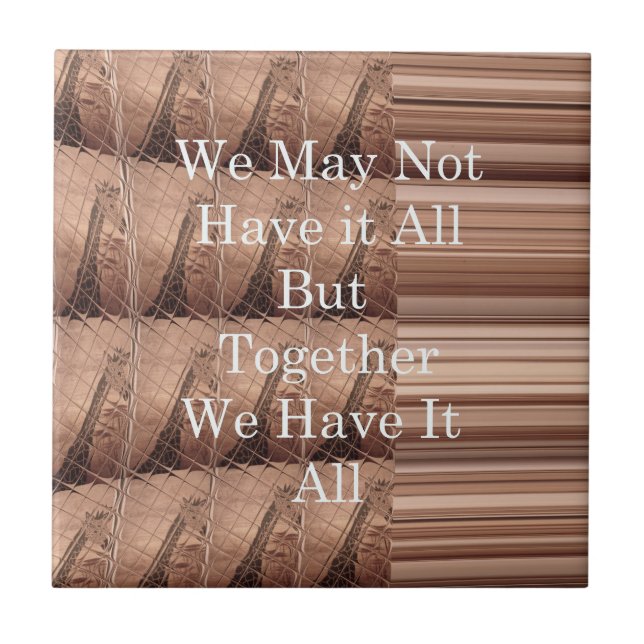 Haben Sie alles Giraffe Safari Hakuna Matata gewob Fliese (Vorderseite)