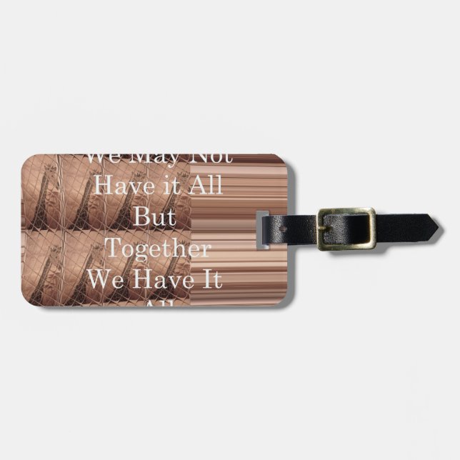 Haben Sie alles Giraffe Safari Hakuna Matata gewob Gepäckanhänger (Vorderseite horizontal)