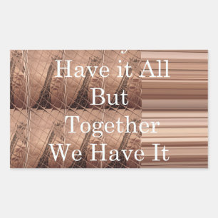 Haben Sie alles Giraffe Safari Hakuna Matata gewob Rechteckiger Aufkleber