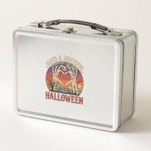 Haben Sie Bootiful Halloween Skelett Hände Katze S Metall Brotdose