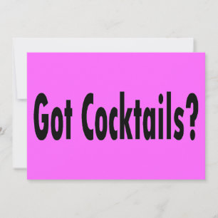 Haben Sie Cocktails?