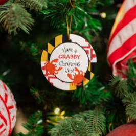 Haben Sie Crabby Christmas Hun Personalisiert Ornament Aus Metall