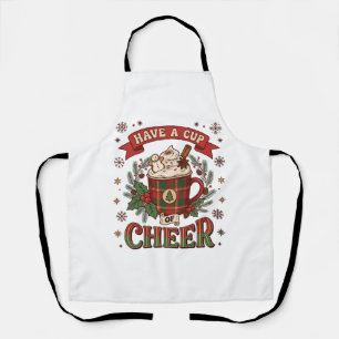 Haben Sie Cup Cheer Weihnachten Karo-Mug Heiße Sch Schürze
