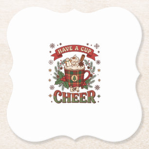 Haben Sie Cup Cheer Weihnachten Karo-Mug Heiße Sch Untersetzer