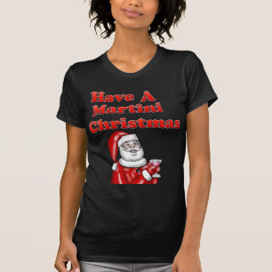 Haben Sie das Shirt einer Martini-Weihnachtsfrau