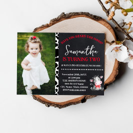 Haben Sie den roten Moosbaum zum Geburtstag gehört Einladung