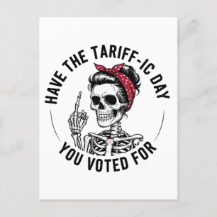 Haben Sie den Tarrafic-Tag, für den Sie gestimmt h Einladungspostkarte