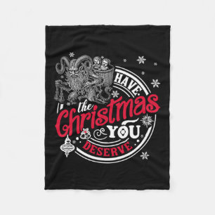 Haben Sie die Weihnachten, die Sie verdienen Kramp Fleecedecke