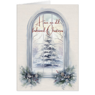 Haben Sie ein altmodisches Weihnachtsfenster
