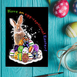 Haben Sie ein ei-genes Ostern! Osterhasen-Eier Mitteilungskarte