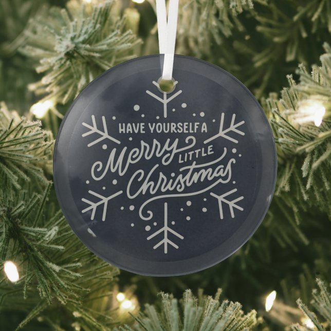 Haben Sie ein frohes kleines Weihnachtsfest - Schn Ornament Aus Glas (InSitu)