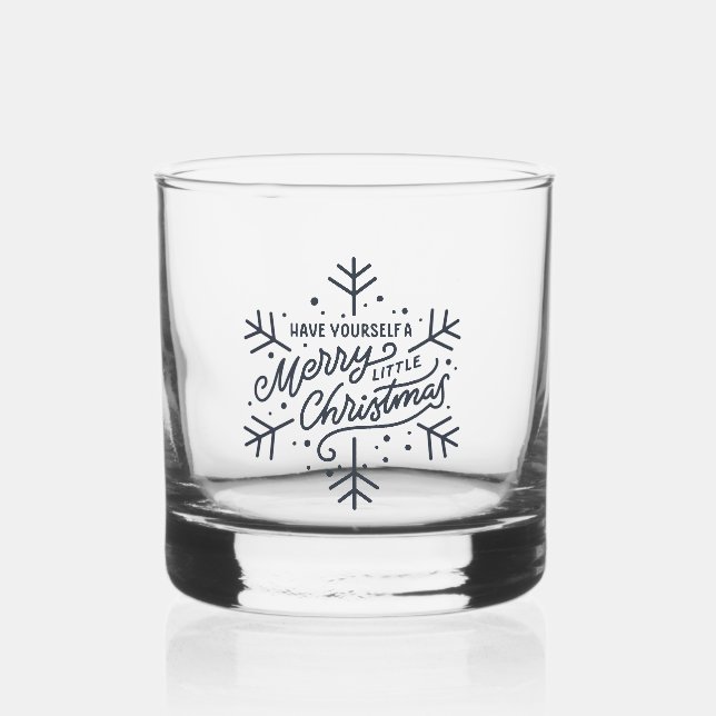 Haben Sie ein frohes kleines Weihnachtsfest - Schn Whiskyglas (Vorderseite)