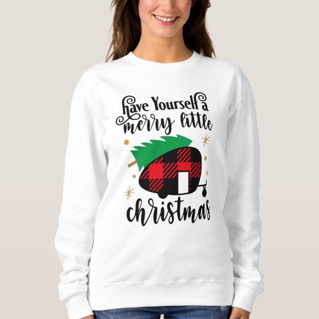 Haben Sie ein fröhliches kleines Weihnachtsbüffel? Sweatshirt (Vorderseite)