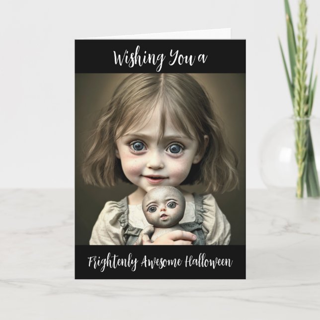 Haben Sie ein furchtbar Phantastisches Halloween Karte (Vorderseite)