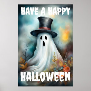 Haben Sie ein glückliches Halloween-Gespenst Poster