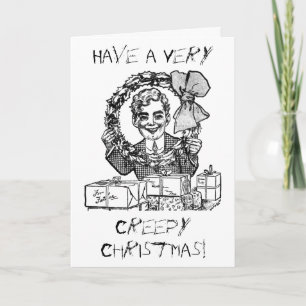 Haben Sie ein gruseliges Weihnachten! Lustige Feiertagskarte