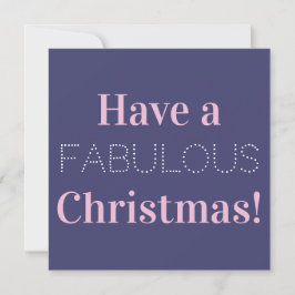 Haben Sie ein herrliches Weihnachts-Foto Blue Pink Feiertagskarte