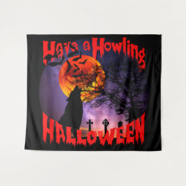 Haben Sie ein Howling Halloween Wandteppich