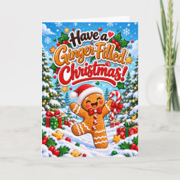 Haben Sie ein ingwergefülltes Weihnachten – Lustig Karte