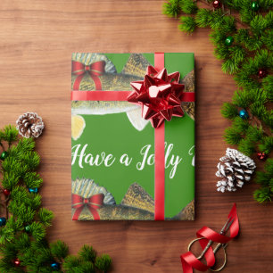 "Haben Sie ein lustiges Hornhautfleck-Weihnachten Geschenkpapier