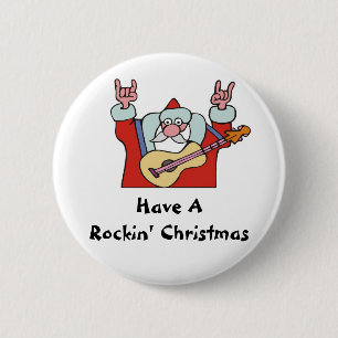 Haben Sie ein Rockin Weihnachten Button
