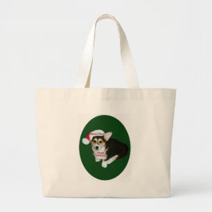 Haben Sie ein sehr Corgi-Weihnachten Gimli Jumbo Stoffbeutel