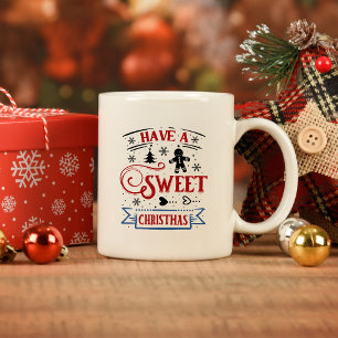 Haben Sie ein süßes Weihnachten Lebkuchen-Kaffeeta Tasse