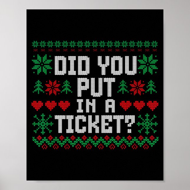 Haben Sie ein Ticket eingegeben Computer-Support L Poster (Vorne)