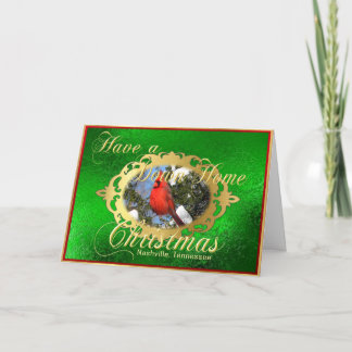 Haben Sie ein unten Zuhause-Weihnachten von Feiertagskarte
