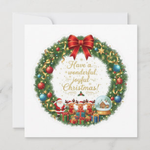 HABEN SIE EIN WUNDERBARES FREUDIGES WEIHNACHTEN KARTE