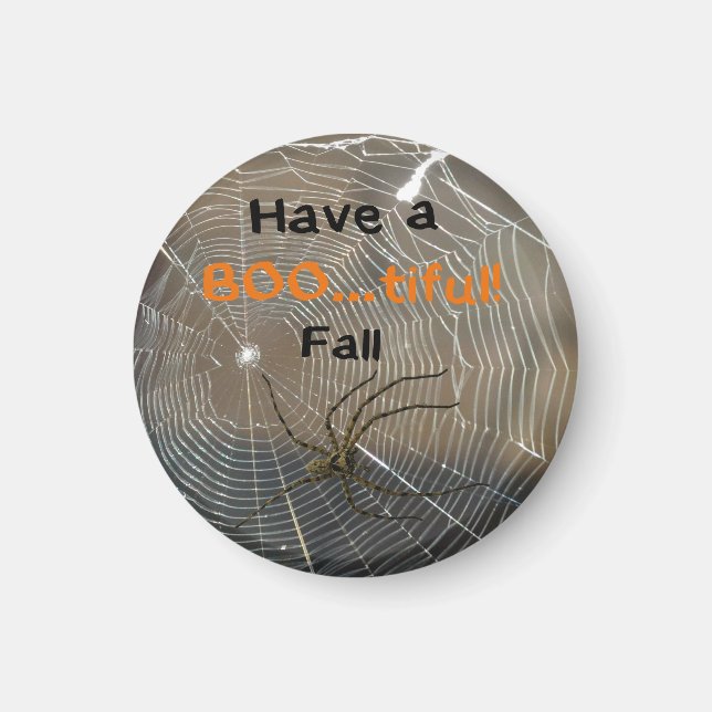 Haben Sie eine BÜROtiful Fall Spider im Web Magnet (Vorne)
