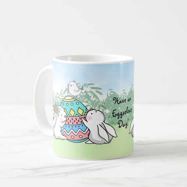 Haben Sie eine eggselente Tagesstätte Kaffeetasse (Vorderseite Links)