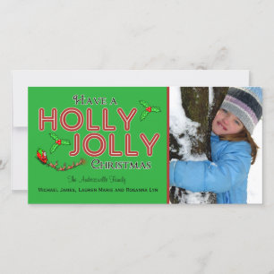 Haben Sie eine eigenständige Fotokarte für Jolly X Feiertagskarte