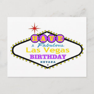 Haben Sie eine fabelhafte Las Vegas Geburtstagskar Postkarte