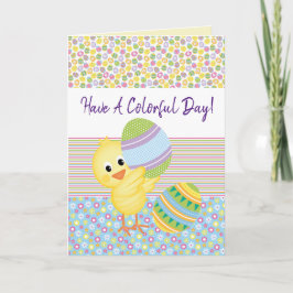 Haben Sie eine farbenfrohe Tageskarte Karte