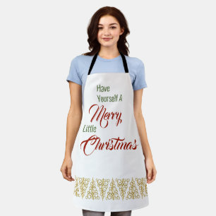 Haben Sie eine fröhliche kleine Weihnachtsfeier-Sc Schürze