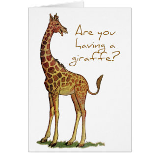Haben Sie eine Giraffe?