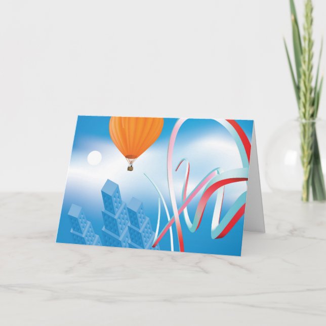 Haben Sie eine große Reise Feiertagskarte (Vorderseite)