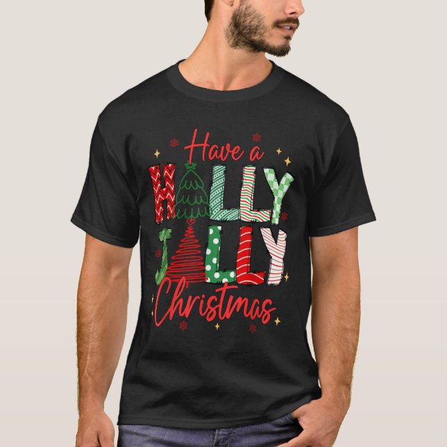 Haben Sie eine Holly Xmas JolChristmas Coquette Vi T-Shirt (Vorderseite)