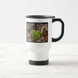 Haben Sie eine Liebesaffäre mit Natur-Moos-Herz-Ge Reisebecher