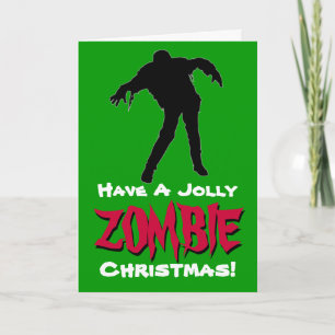 Haben Sie eine lustige Zombie-Weihnachtskarte Feiertagskarte