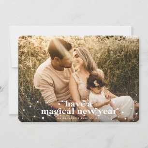 Haben Sie eine magische Foto-Karte für das neue Ja Ankündigung