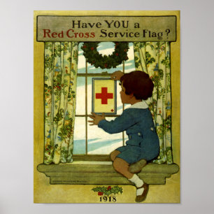 Haben Sie eine Rotes Kreuz-Service-Flagge? Poster
